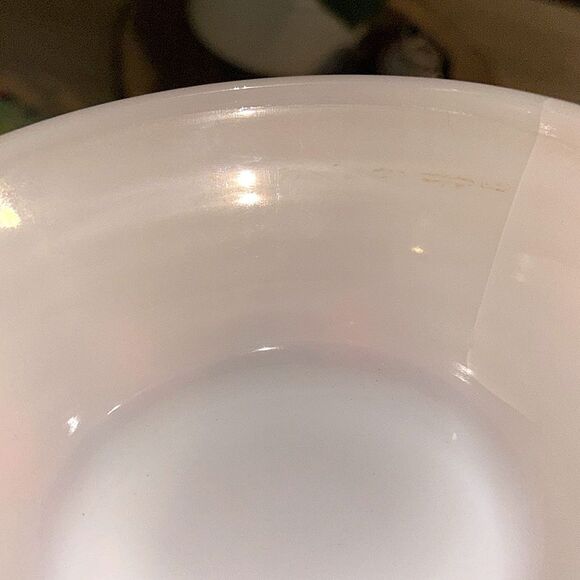 Fire King Set of Five Peach Lustre Ribbed Beehive Design Bowls with Handle - Picture 13 of 15